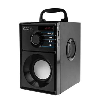 Przenośny głośnik bluetooth stereo z odtwarzaczem MP3 Media-Tech BoomBox Silver MT3179