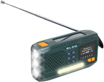 Radio analogowe przenośne, solarne z dynamo Blow 77-559#