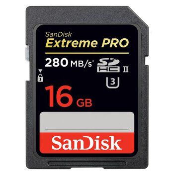 SanDisk SDHC 16GB Extreme PRO 280MB/s 1867x UHS-II U3