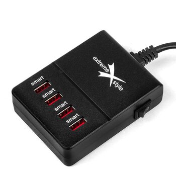 Sieciowa ładowarka biurkowa eXtreme DC424U 4xUSB 4,2A