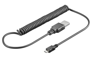 spiralny kabel micro USB 1m Goobay 62334