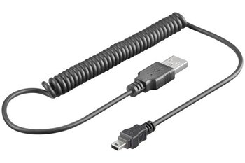spiralny kabel mini USB 1m Goobay 48968