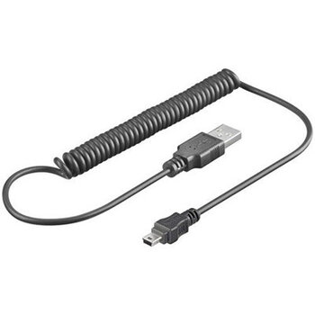 spiralny kabel mini USB 1m Goobay 48968