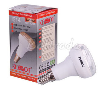 Świetlówka kompaktowa Kemot Spirala Zwierciedlana R50 7W/E14