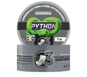Taśma uniwersalna, naprawcza 3-warstwowa PYTHON 25mm x 7m srebrna