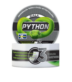 Taśma uniwersalna, naprawcza 3-warstwowa PYTHON 48mm x 9m biała