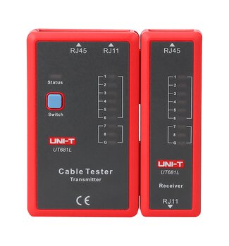 Tester kabli sieciowych RJ45 RJ11 UT681L UNI-T