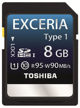Toshiba SDHC 8GB EXCERIA Type 1 (90/95 MB/s)