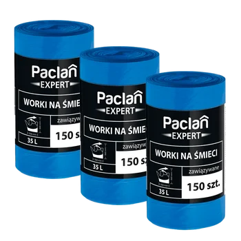 Trwałe worki na śmieci PACLAN 35L - 450 sztuk