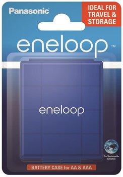 Uniwersalny pojemnik na akumulatorki R6/AA R03/AAA Panasonic eneloop niebieski