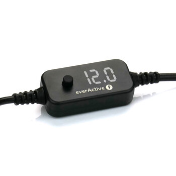 Uniwersalny zasilacz, selektor napięcia USB-C PD - DC 5V, 9V, 12V, 15V, 20V, 10 wtyków, everActive AD-PD65