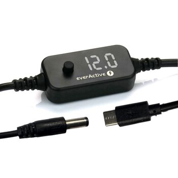 Uniwersalny zasilacz, selektor napięcia USB-C PD - DC 5V, 9V, 12V, 15V, 20V, 10 wtyków, everActive AD-PD65