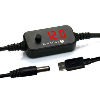 Uniwersalny zasilacz, selektor napięcia USB-C PD - DC 5V, 9V, 12V, 15V, 20V, 10 wtyków, everActive AD-PD65
