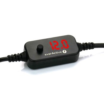 Uniwersalny zasilacz, selektor napięcia USB-C PD - DC 5V, 9V, 12V, 15V, 20V, 10 wtyków, everActive AD-PD65