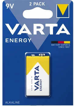 Bateria 9V alkaliczna Varta pakowana po 1 sztukę w blistrze
