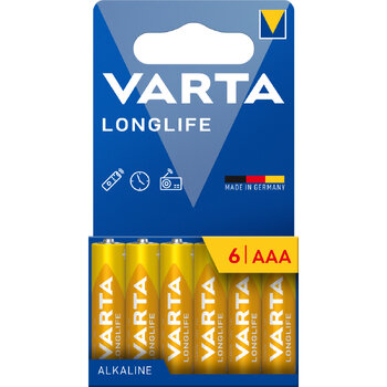 Varta Longlife LR03/AAA 4103 (kartonik) - 6 sztuk Varta Longlife LR03/AAA 4103 (kartonik) - 6 sztuk