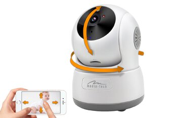 Wewnętrzna kamera IP Wi-Fi obrotowa PTZ Media-Tech Cloud SecureCam MT4097
