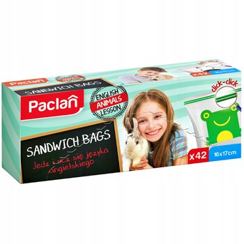 Woreczki śniadaniowe z podwójną struną Paclan 42 szt 