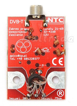Wzmacniacz antenowy DVB-T NTC 42dB