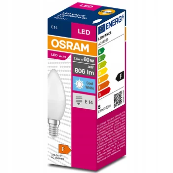 ZAR.LED 7.5W E14 Świeczka Osram Naturalna 4000K