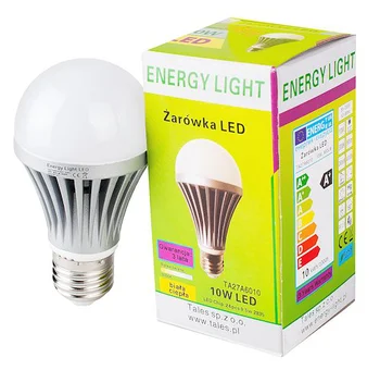 Żarówka 10W ENERGY LIGHT E27 BAŃKA ciepła z aluminiowym radiatorem