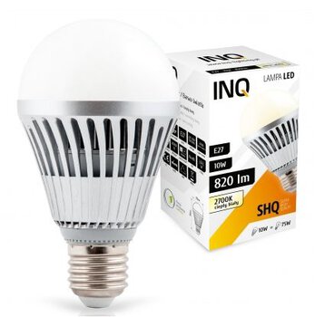 Żarówka 10W POWER LED E27 BAŃKA 2700K INQ