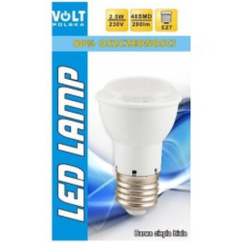 Żarówka 48LED SMD E27 ciepła z soczewką