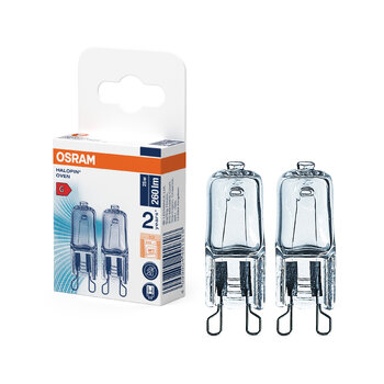 Żarówka HALOGENOWA 25W G9 Osram do piekarników 230V 2700K 2 sztuki