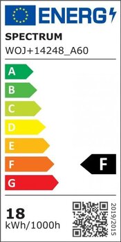 Żarówka LED 18W E27 bańka ciepła Spectrum WOJ14248_A60 Żarówka LED 18W E27 bańka ciepła Spectrum WOJ14248_A60