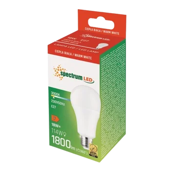 Żarówka LED 18W E27 bańka ciepła Spectrum WOJ14248_A70