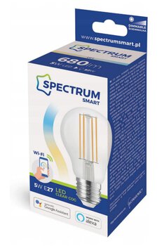Żarówka LED 5W E27 RETRO ściemnialna WiFi Spectrum SMART CCT