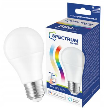 Żarówka LED 9W E27 ściemnialna WiFi Spectrum SMART CCT + RGB