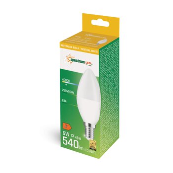 Żarówka LED E14 6W świeczka Spectrum WOJ13758