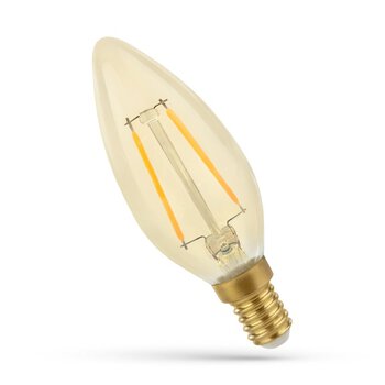 Żarówka LED Filament E14 2W świeczka Spectrum WOJ14070