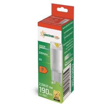 Żarówka LED G9 2,5W Spectrum WOJ13063
