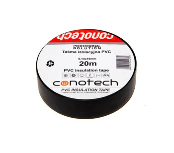 Taśma izolacyjna PVC CONOTECH 0,13x19mm 20M CZARNA