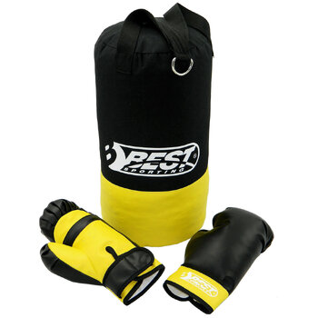 Zestaw bokserski worek treningowy + rękawice dla dzieci i młodzieży Best Sporting 63502