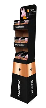 Zestaw Duracell - LR6/AA 4BL 51 blistrów / LR03/AAA 4BL 21 blistrów + stojak