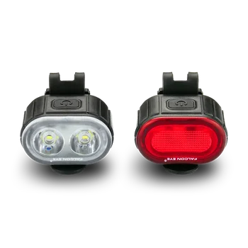 Zestaw ładowalnych lamp rowerowych LED Falcon Eye Twins FBS0071