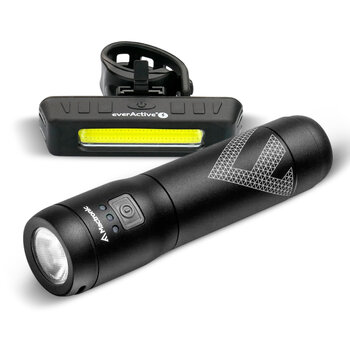 Zestaw lampek rowerowych Mactronic Scream 3.1 + everActive BL-150R USB akumulator
