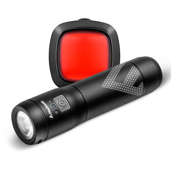 Zestaw lampek rowerowych Mactronic Scream 3.1 + everActive TL-X1R USB aku
