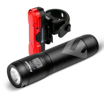 Zestaw lampek rowerowych Mactronic Scream 3.1 + everActive TL-X5R USB aku