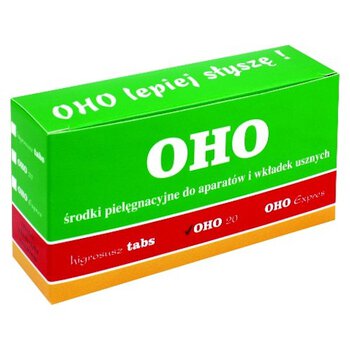 Zestaw tabletek do czyszczenia wkładek usznych OHO 20