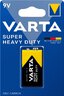 1 x bateria cynkowo-węglowa Varta 6F22 Superlife / Super Heavy Duty (blister)