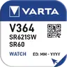 1 x bateria srebrowa (zegarkowa) 364 VARTA (SR621SW) Bat.