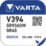1 x bateria srebrowa (zegarkowa) 394 VARTA (SR936SW) Bat.