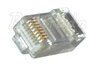 100x wtyk RJ45 / 8p8c + 100x osłona na wtyk RJ45