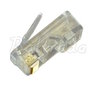 100x wtyk RJ45 / 8p8c + 100x osłona na wtyk RJ45