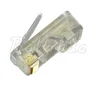 100x wtyk RJ45 / 8p8c + 100x osłona na wtyk RJ45