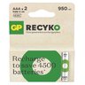 2 x akumulatorki AAA / R03 Ni-MH GP ReCyko 950mAh